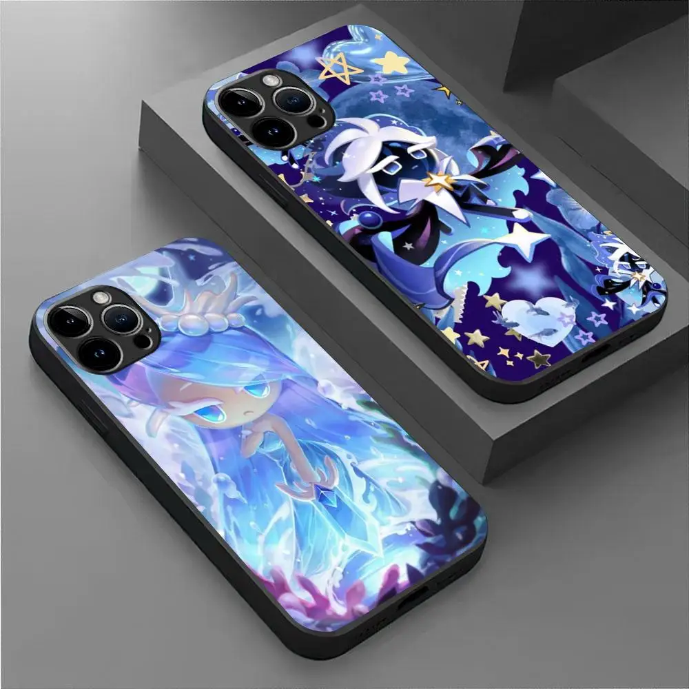 Game Cookie Run Kingdom  Phone Case For iPhone 15 14 13 12 11 X XR XS XSMAX 8 7 Plus Mini Pro Max Soft Black Phone Cover