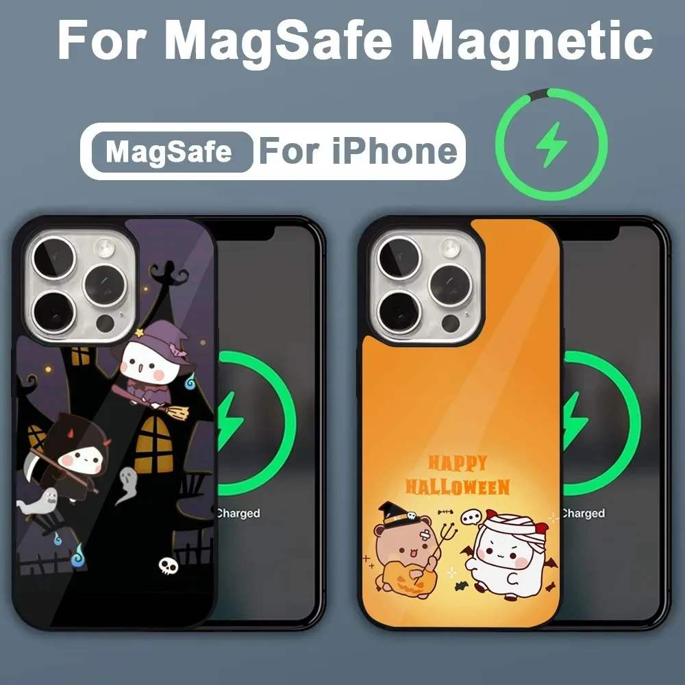 

Halloween Cute BuBu DuDu Phone Case For iPhone 16,15,14,13,12,11,Plus,Pro,Max,Mini Magsafe Magnetic Wireless Charging