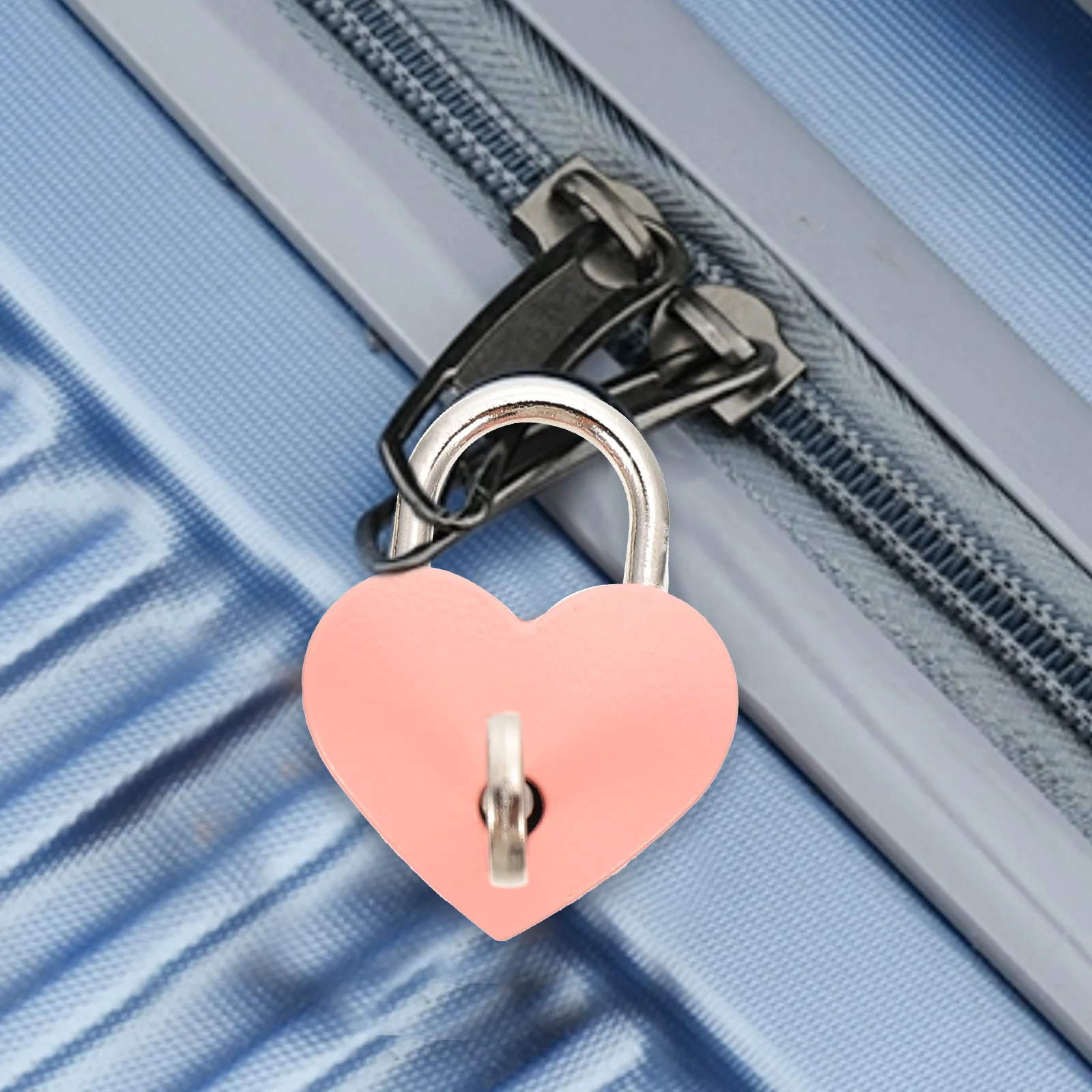 

2pcs Mini Lock Small Padlocks Metal Heart Luggage Suitcase Backpack Diary Locks with Keys Durable Secure Hardware