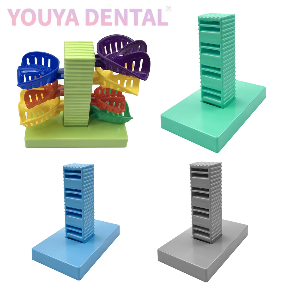 1Pcs Dental Impression Tray Stand Large Base Placement Rack Dental Tray Storage Rack For Dental Lab Storage Tools