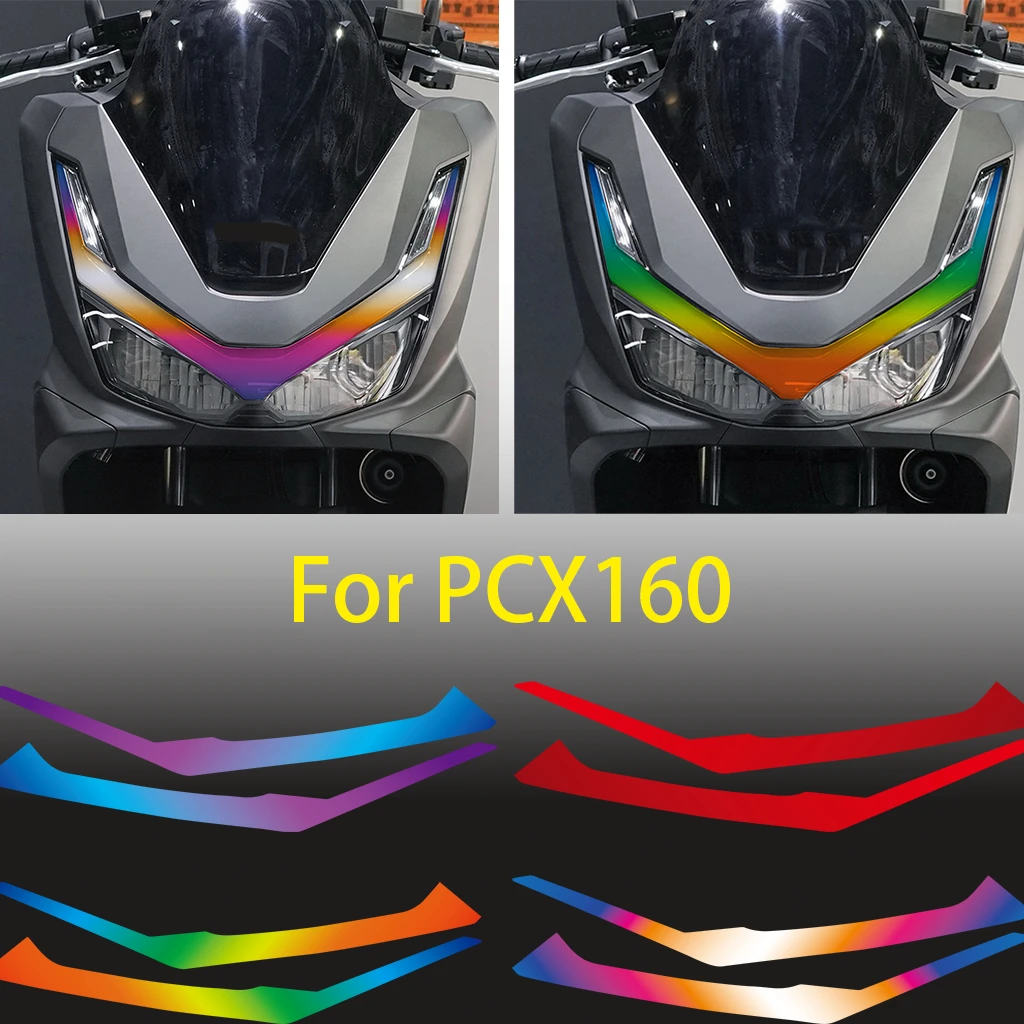 Für Honda PCX 160 Scheinwerfer Reflektierende Vinyl Aufkleber Benutzerdefinierte Dekorative Aufkleber Motorräder Modifikation Zubehör