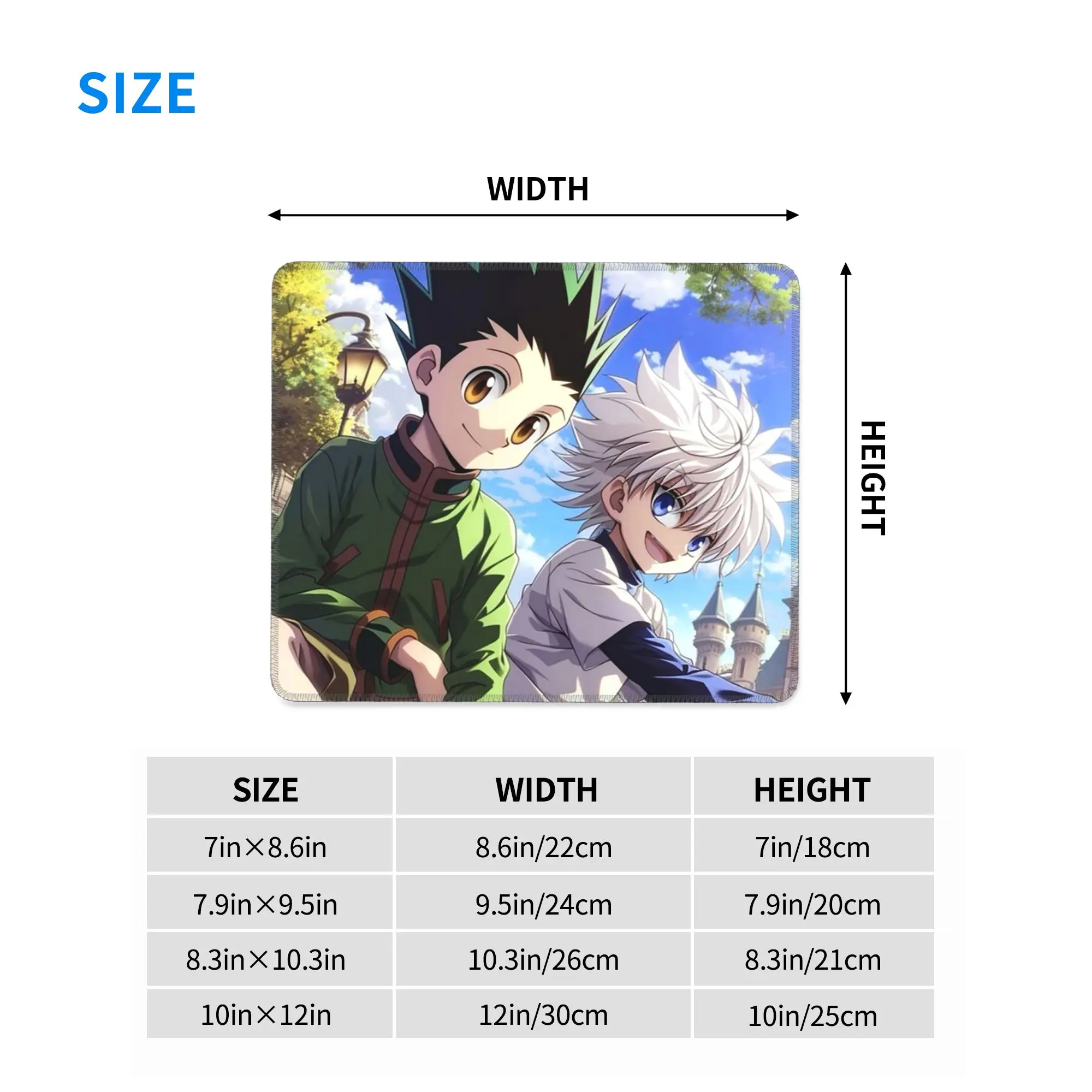 Cartoon Anime Hunter x Hunter Mouse Pad Computer Keyboard Mouse Mat Gaming PC Laptop Desk Mat Office Accessories Table Mats
