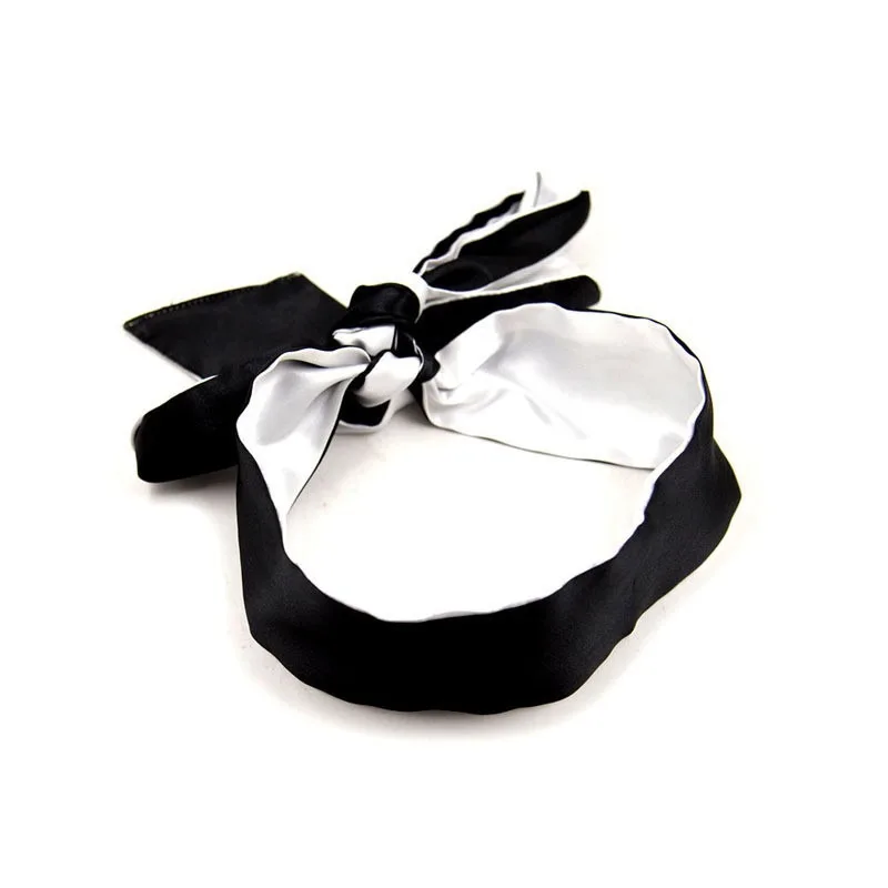 1PC Zijden Oogafdekking Geniet Ooglapjes Leuke Blinddoek Zijden Lint Satijn Zijde Slaapmasker Sexy Voor Vrouwen Cadeau Verrassing Hoge kwaliteit