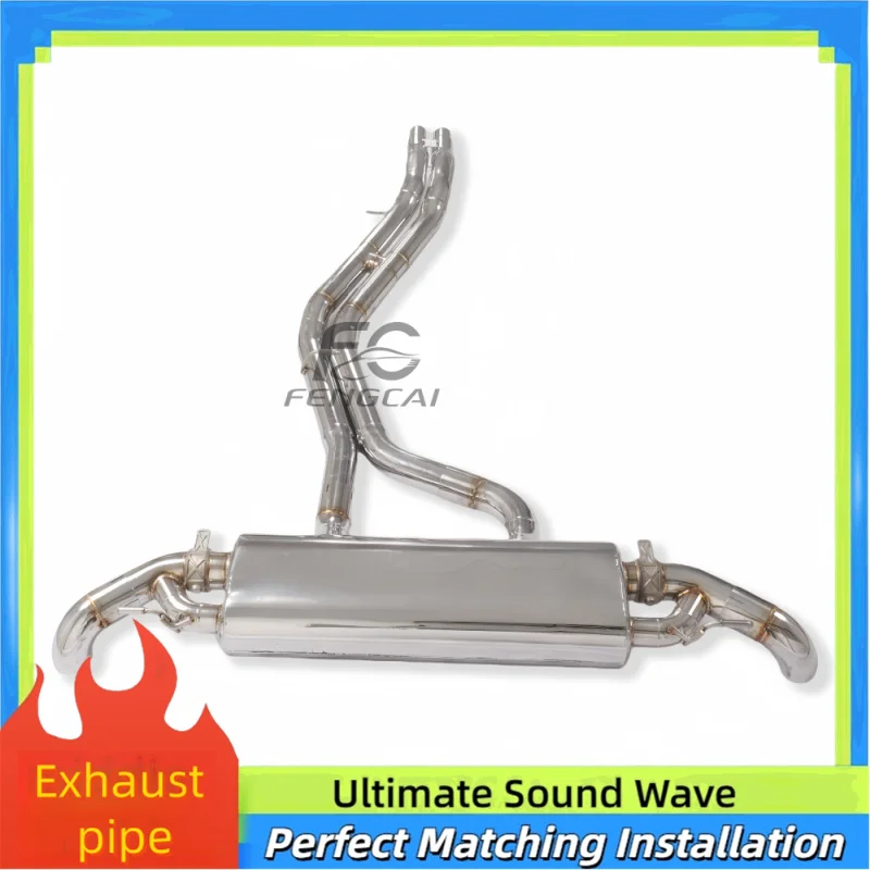

Stainless Steel Catback Exhaust System Muffler for Audi SQ5 B9 B9.5 3.0T 2019-2024 High-performance Valve Racing Exhaust Pipe