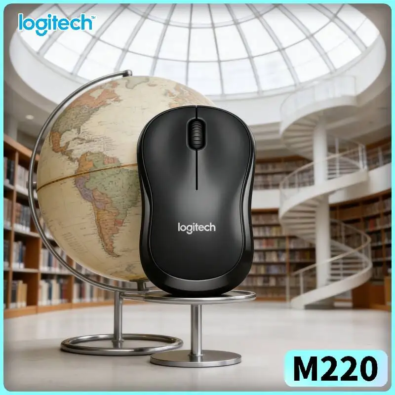 Logitech M220 2.4G Quiet Click Mice Ambidextrous Dual Hand Usage Auto Sleep For Home Office Notebook Desktop Mac Windows Study