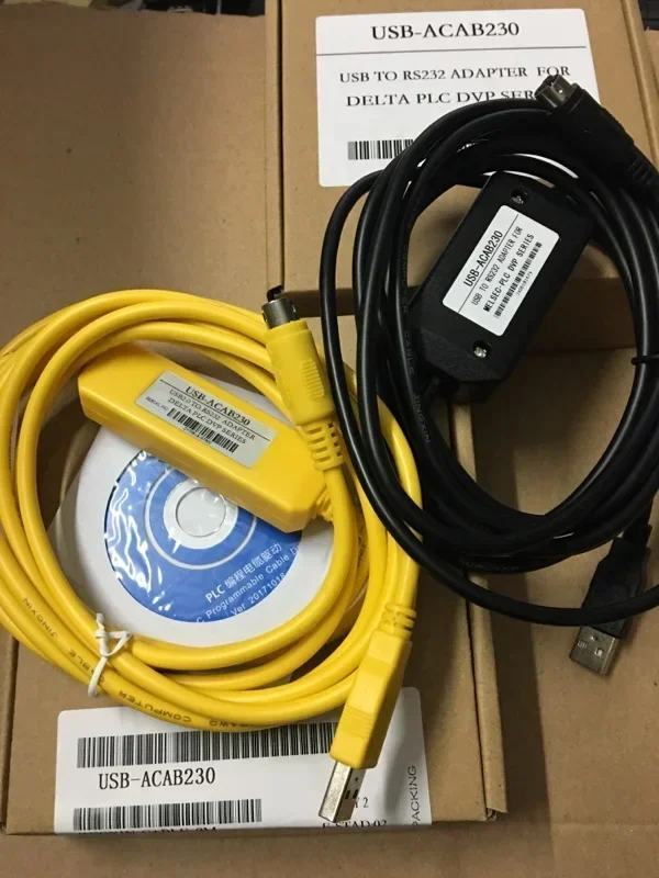 Programming Cable USBACAB230 USB Interface Programming Cable for DVP Series PLC USB-DVP USB-ACAB230 PLC New