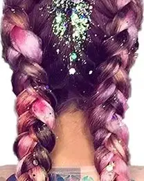 24 بوصة جامبو جديلة جدائل شعر صناعية أومبير جامبو الشعر التمديد للنساء والفتيات لتقوم بها بنفسك ضفائر شعر أحمر أرجواني أصفر #1