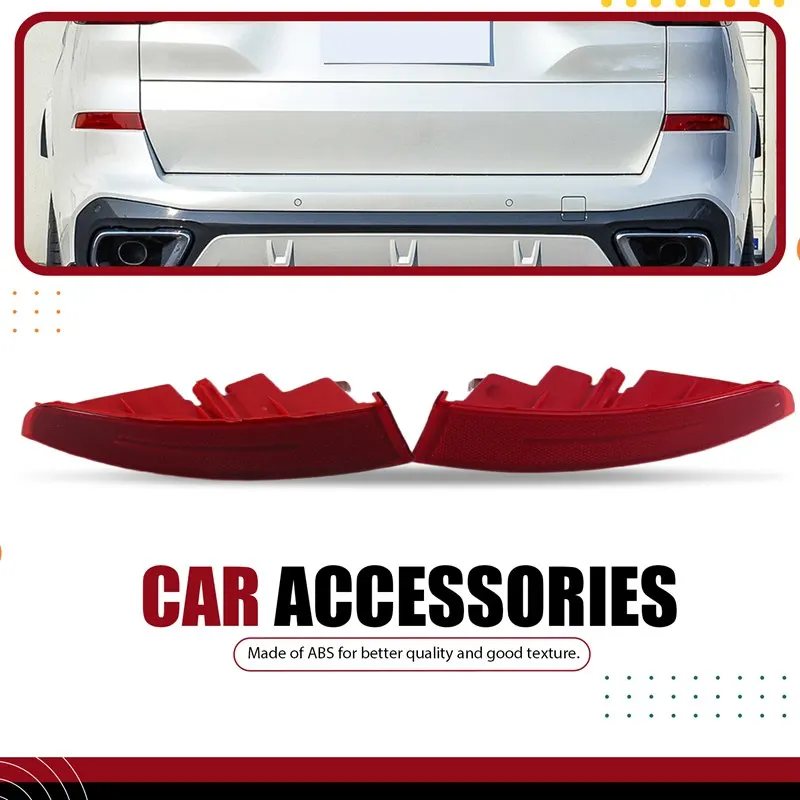 

X59A_2pcs Car Rear Bumper Reflector Lower Lamp Fits for BMW X5 G05 X7