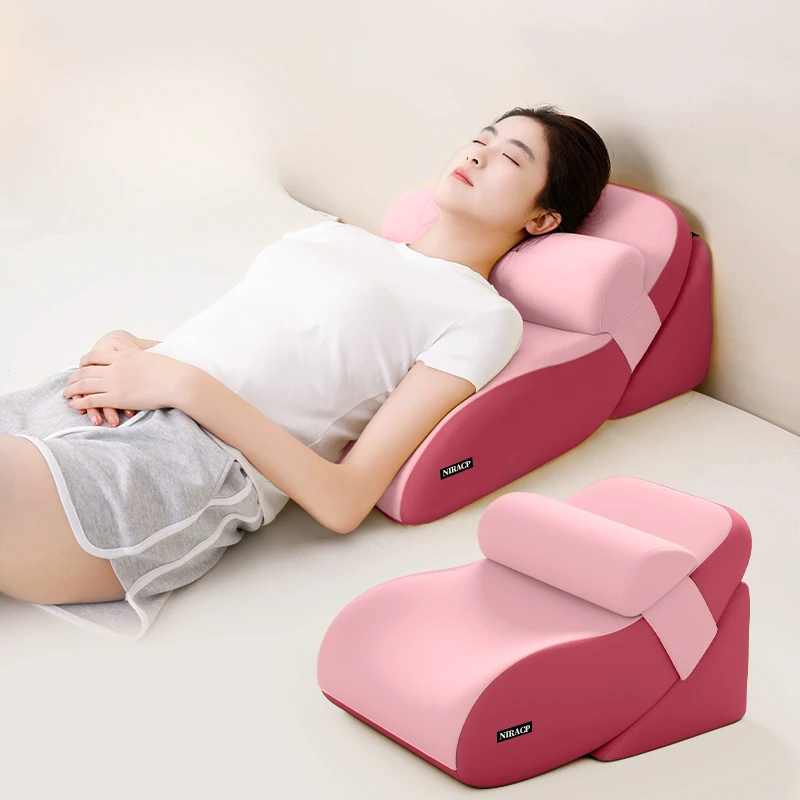 

Pink Backrest Half Lying Nursing Position Cushion Gastroesophagitis Reflux Ramp Pad Mattress Anti-acid Pillow Triangle Pillows