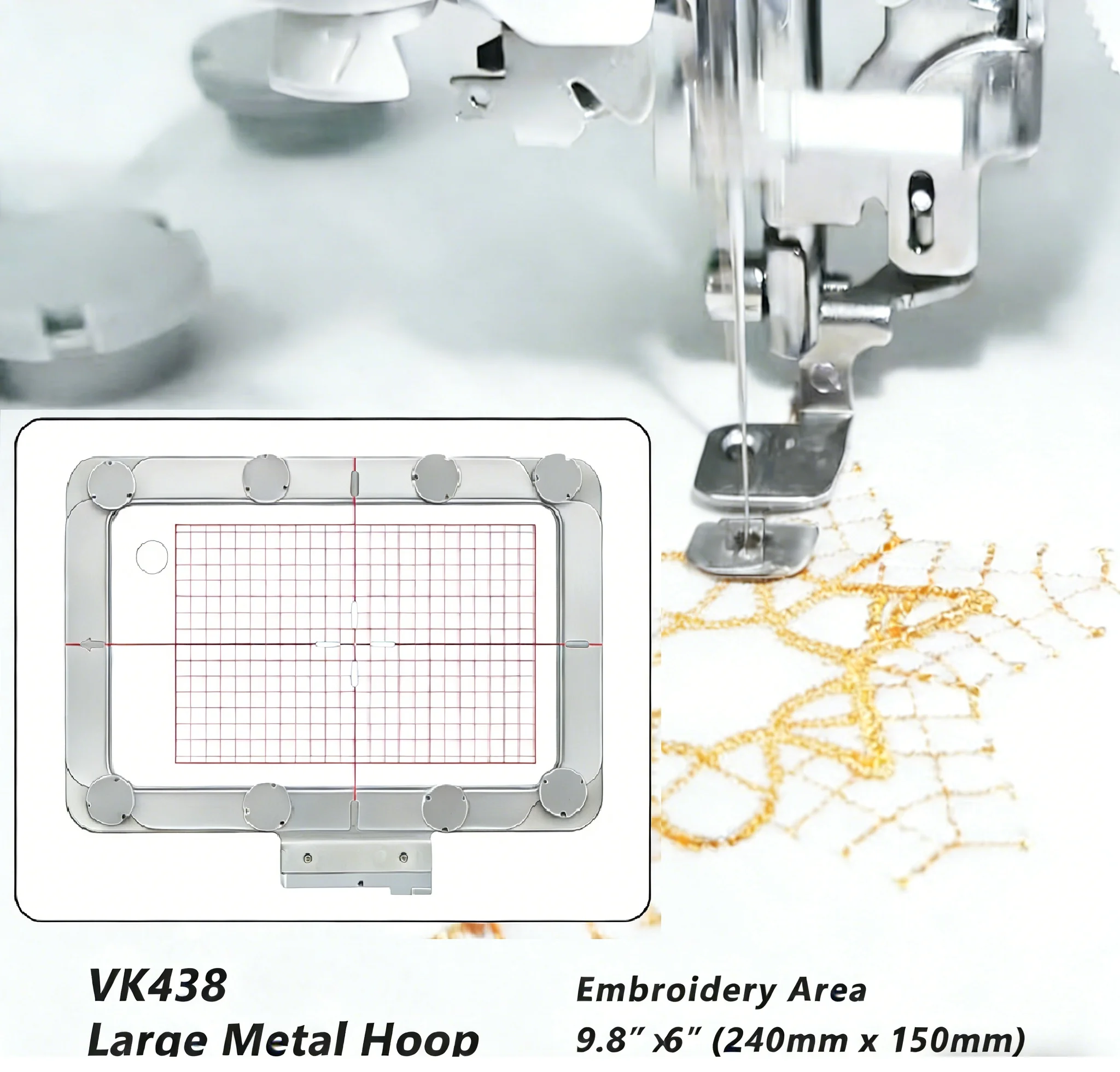 Magnetic Hoop Magnetic Embroidery Hoops For Husqvarna Viking Ruby Royale Topaz Etc. Pfaff Creative Icon Embroidery Machine