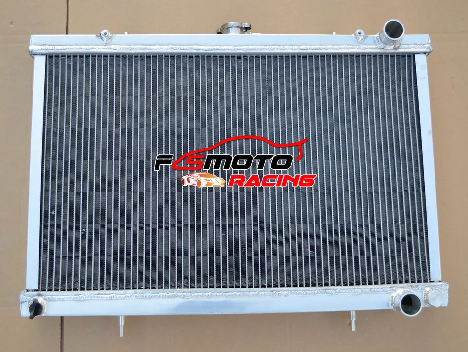 Aluminum Radiator For Nisan Skyline S13 CA18 R32 RB20 GTS GTR 1989 1990 1991 1992 1993 89 90 91 92 93