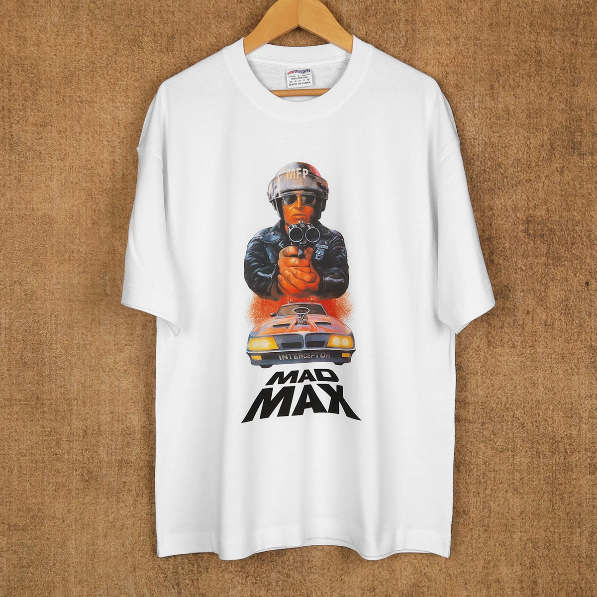 Mad Max T-Shirt Mel Gibson Movie Fist Of The North Star Men's Clothing Short Sleeves Loose Printed  Summer Cotton Tee Shirt