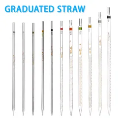 Graduated pipette glass pipette dropper ring graduated pipette A-grade laboratory equipment 0.1/0.2/0.5/1/2/5/10/15/20/25/50ml