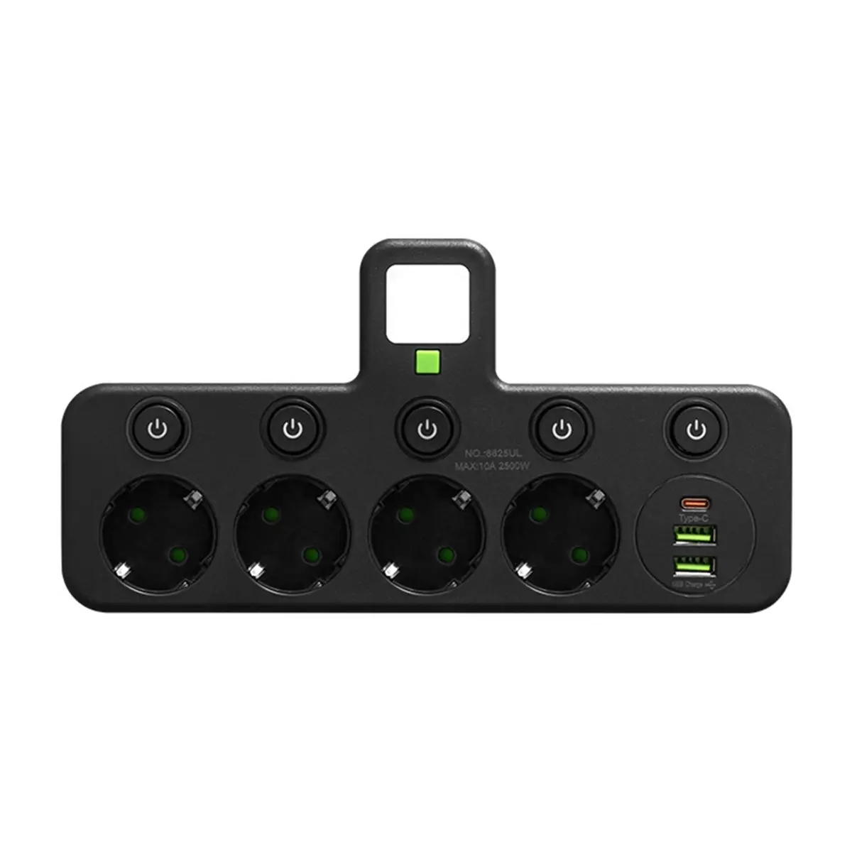 【Socket】 EU Plug Outlet 4 Sockets Electrical Socket No Extension Cord with USB Type-C Ports Two Specifications Sockets