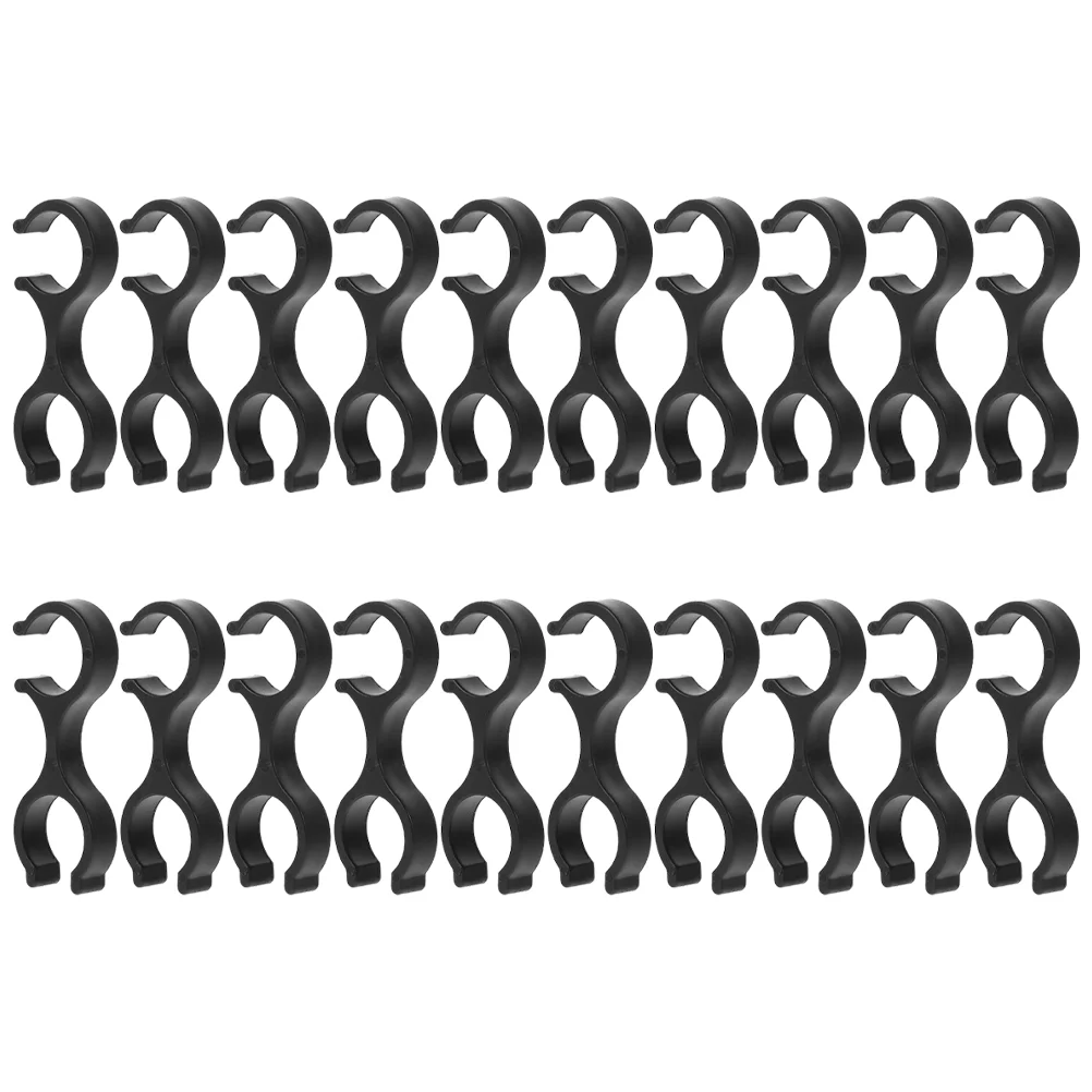 

20 Pcs Alpenstock Accessories Climbing Stick Clips Buckle Trekking Pole Connect Walking Plastic Cane