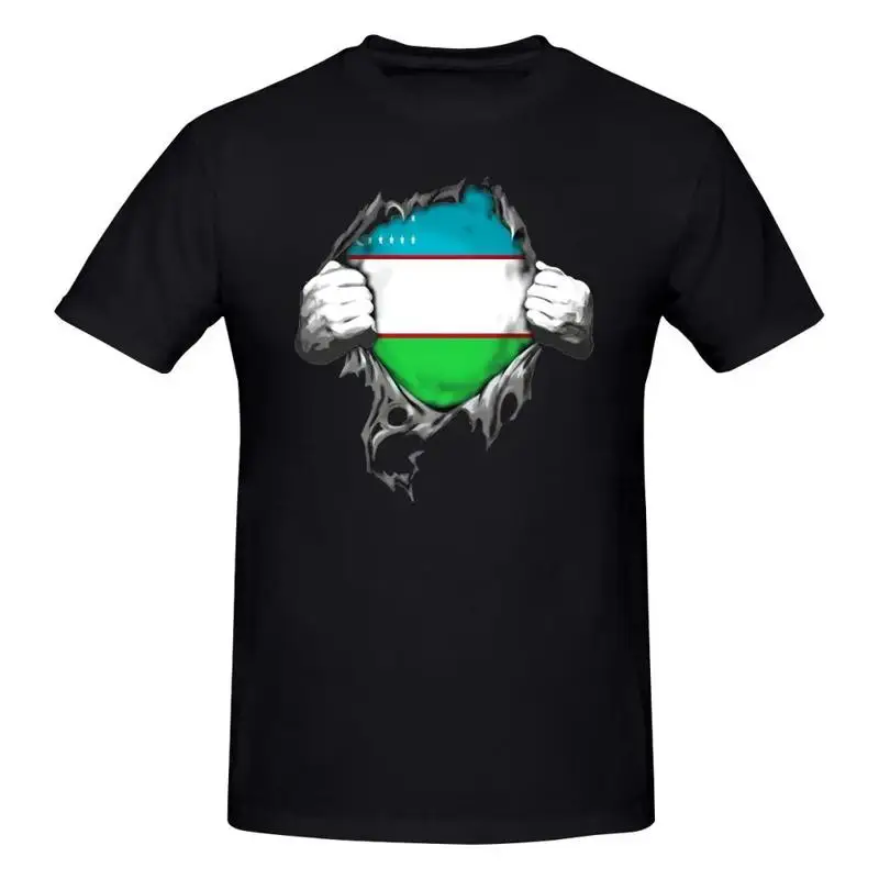 Blood Insides Uzbekistan Flag Shirt T-shirt Tee Gift Trend Harajuku Comfortable