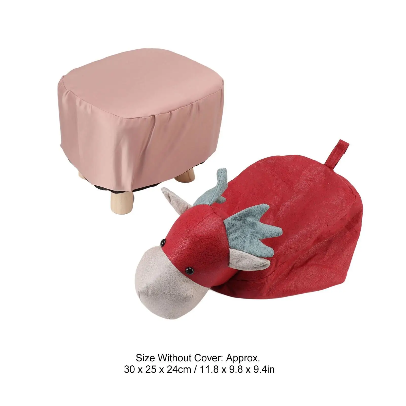 Giraffe Shaped Soft Footstool for Kids Non Slip Animal Design Small Stool for home Use