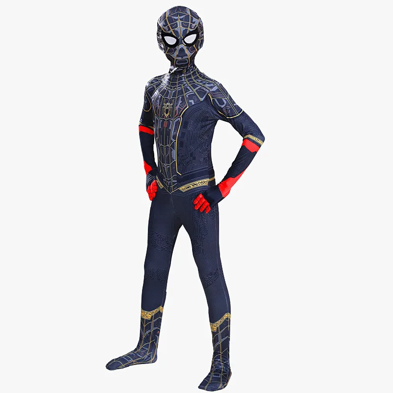 Costume de super-héros Spider Man pour Halloween, combinaison Zentai en Spandex pour enfants, Style 3D