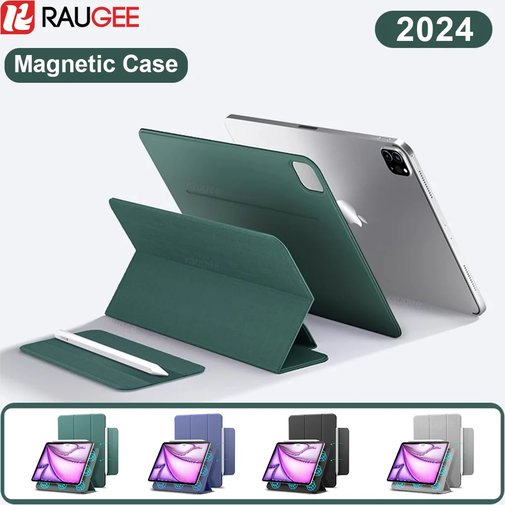 Case for iPad Pro 11 13 2024 M4 Case Tablet Cover for iPad Air 11 13 M2 5 4 Pro 12.9 inch 10th Generation Case Magnetic Cover 