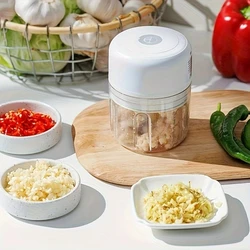 250ml Portable Electric Garlic Masher Crusher Garlic Chopper USB Food Processor Kitchen Kitchen Gadgets Kitchen Tools