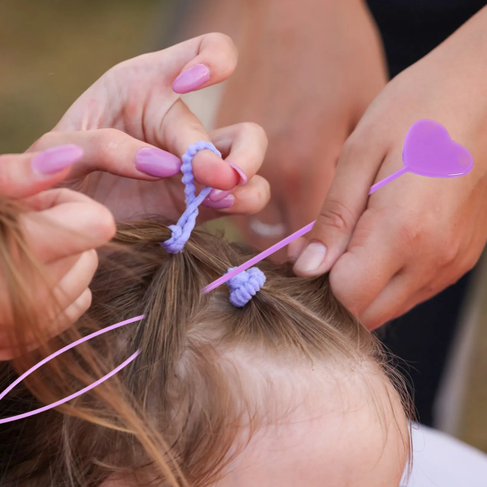 

30Pcs Hair Bun Making Tools Easy Use Heart Shape Braid Tool for Stylish Ponytail Fast Hair Styling Supplies Women Braid