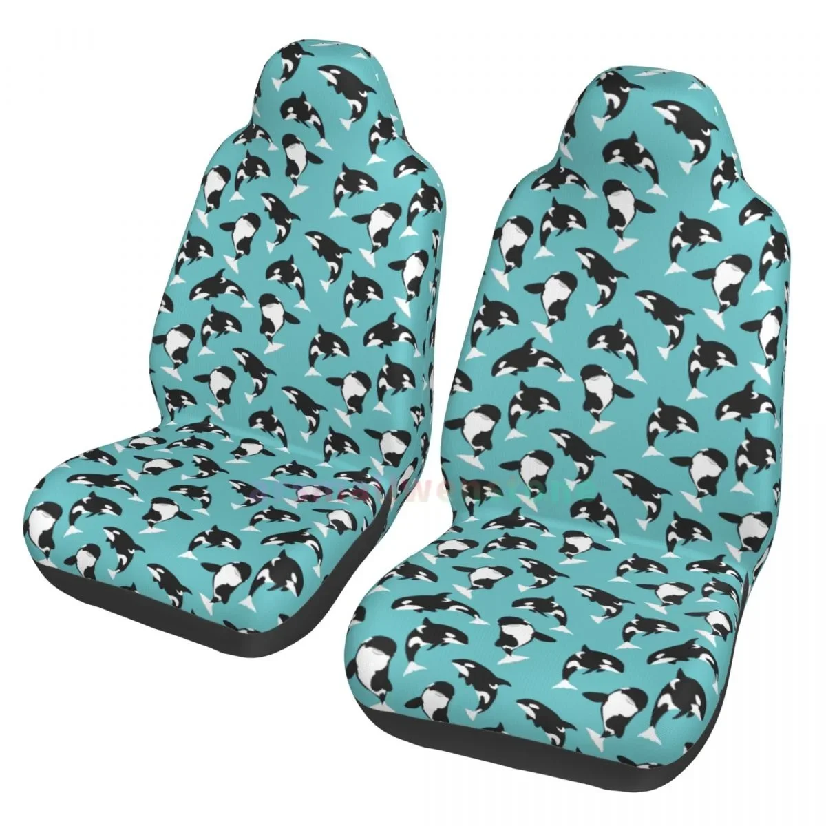 

Funda asiento coche con temática ballena asesina, cubierta protectora antiincrustante para asientos lanteros coche