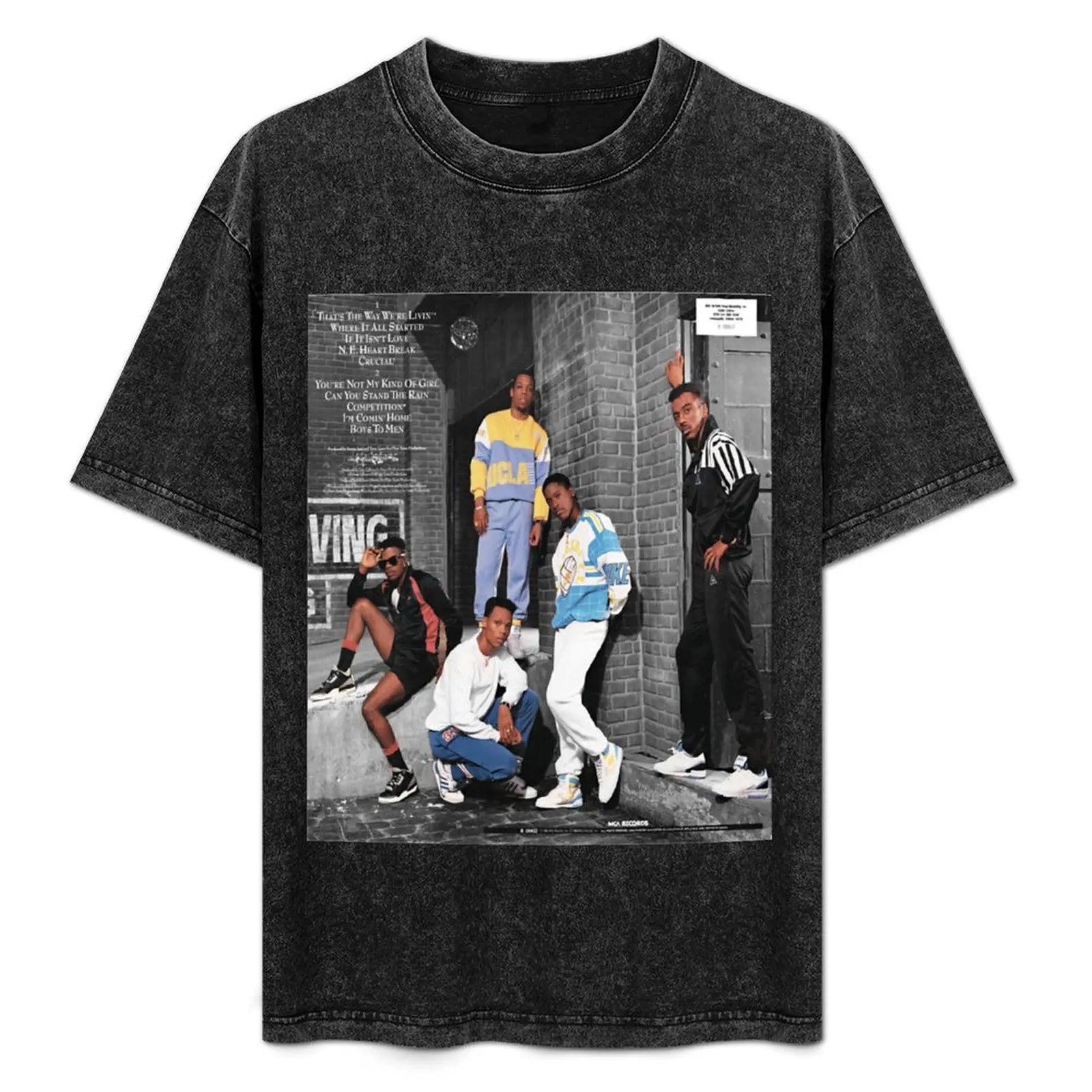 New Edition - Heartbreak (back cover) T-Shirt anime stuff custom shirt summer clothes mens graphic t-shirts hip hop