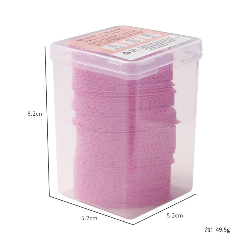 200PCS Tücher Papier Baumwolle Wimpern Kleber Entferner Wischen Mund Der Kleber Flasche Verhindern Verstopfen Kleber Reiniger Pads Lash verlängerung – Detail 2