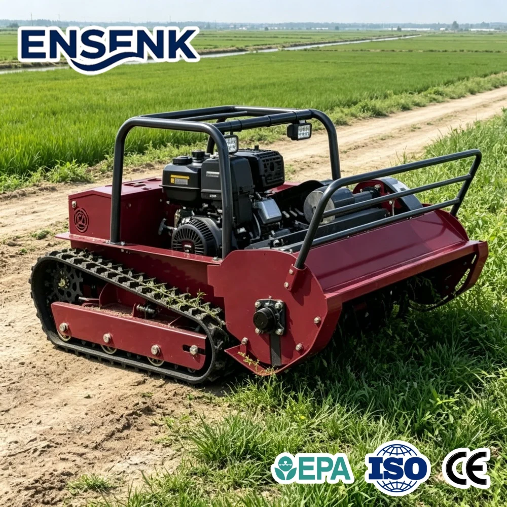 Customizable Adjustable Construction Tracked Lawn Mower 23 hp Snow Certified Commercial Grade Durable and Applicable