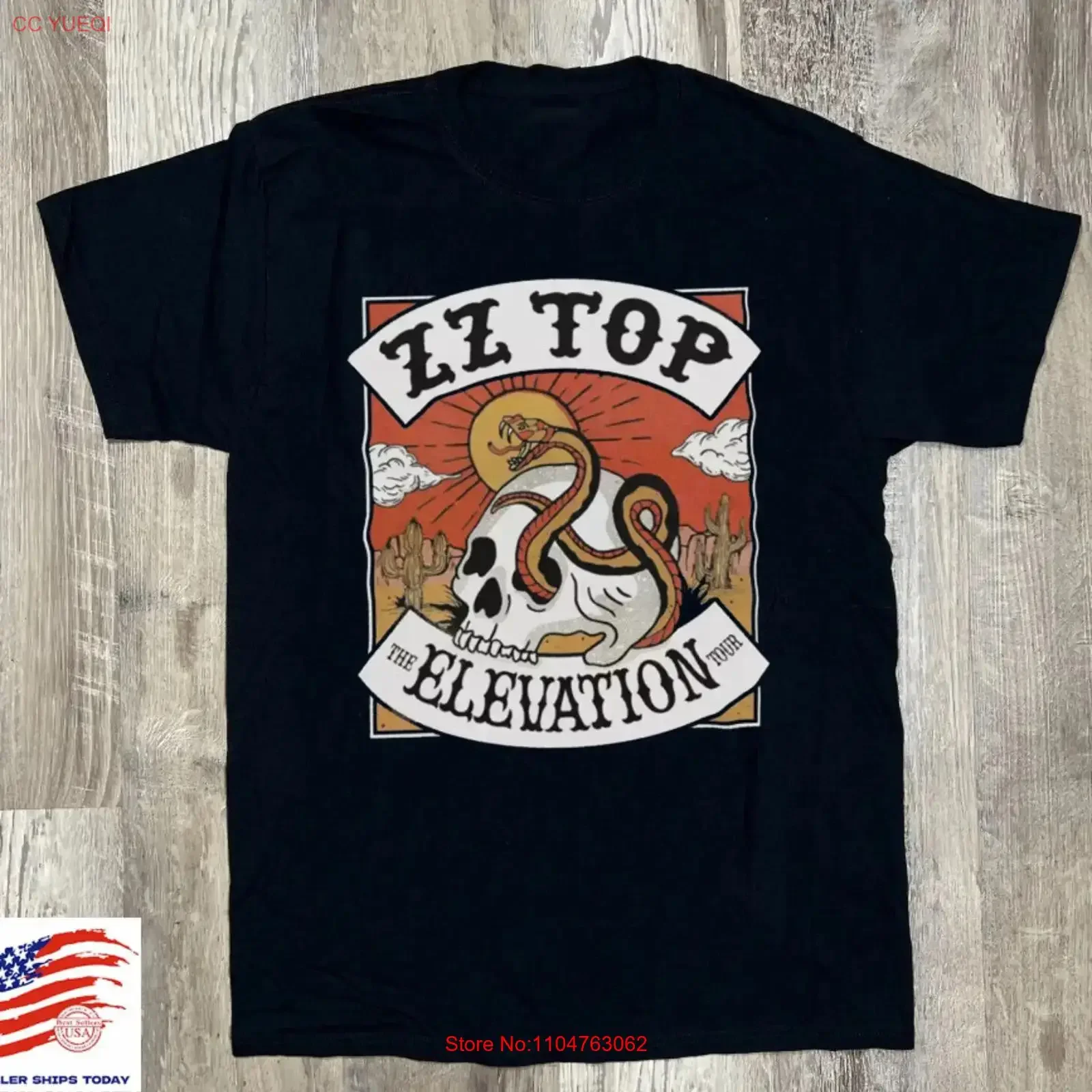 ZZ Top Elevation Tour  T shirt size S 5XL vintage Washed Versatile fashion Comfortable Stretched Unisex Breathable graphic Soft