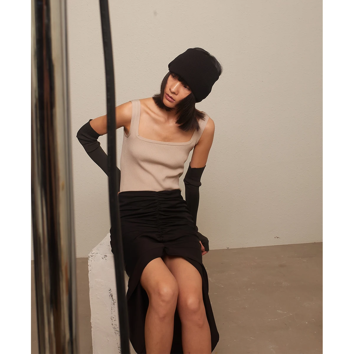 

Модный облегающий жилет JOC из медно-аммиачной пряжи с узором 8V и квадратным U-образным вырезом, вязаный свитер для женщин, лето 2020