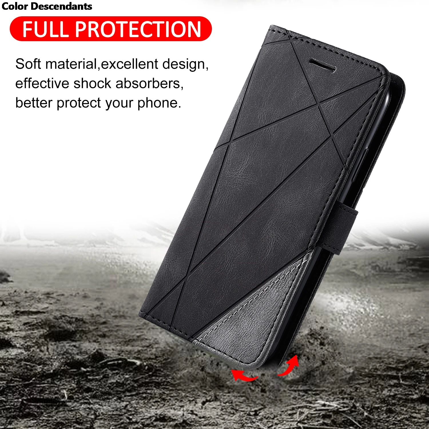 For Coque Realme V60 Cover Luxury Flip Wallet Leather Case on for Funda OPPO Realme V60 RealmeV60 V 60 V60S 5G Phone Case Bags