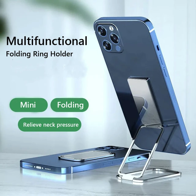 Metalowy uchwyt na pierścień do telefonu z podpórką na palec 360° °   Składany stojak na telefon z obrotowym uchwytem do Xiaomi Iphone 15 16 Pro Max Huawei