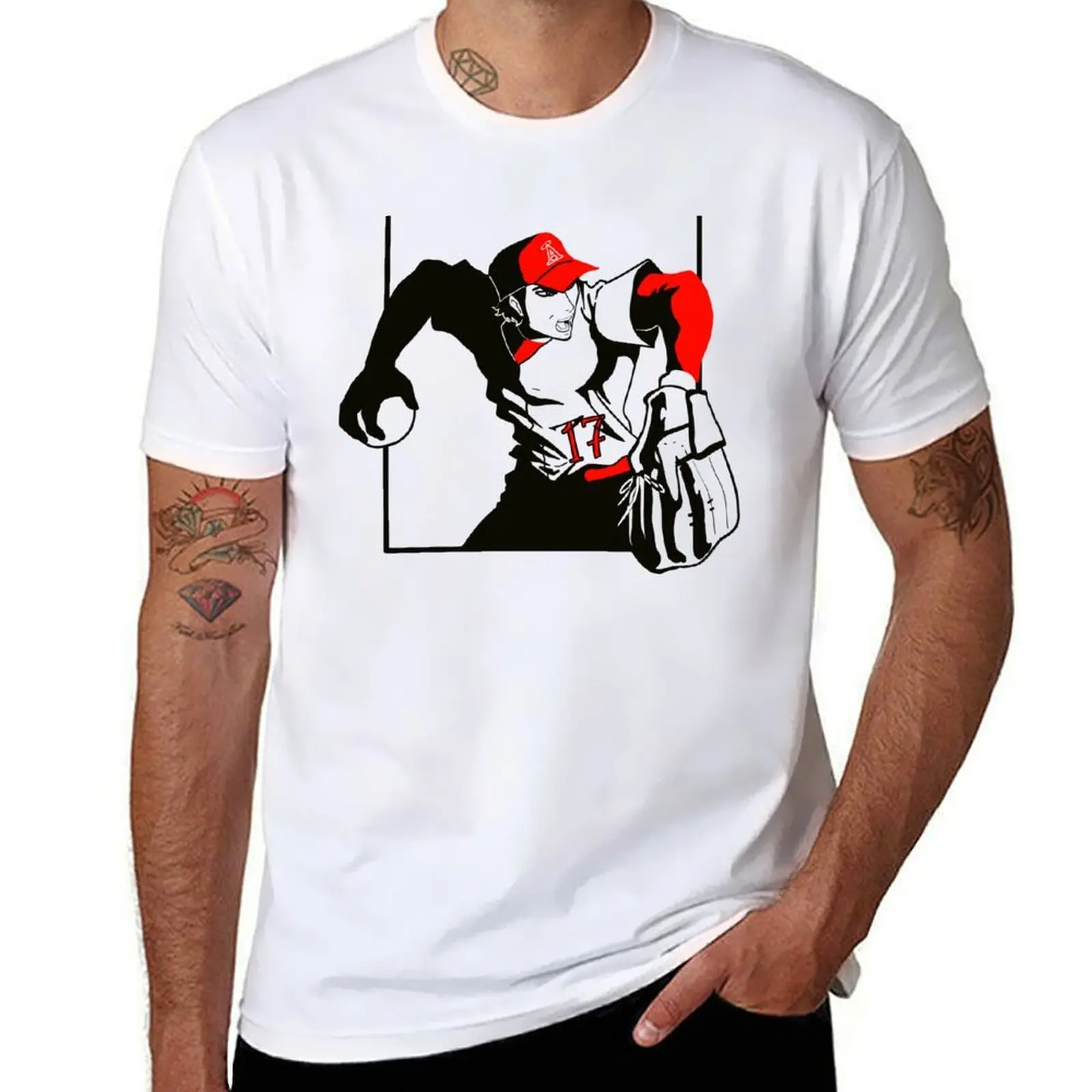 

SO Baseball Player manga style T-Shirt man t shirt graphic t shirts for man graphic funny T-Shirt