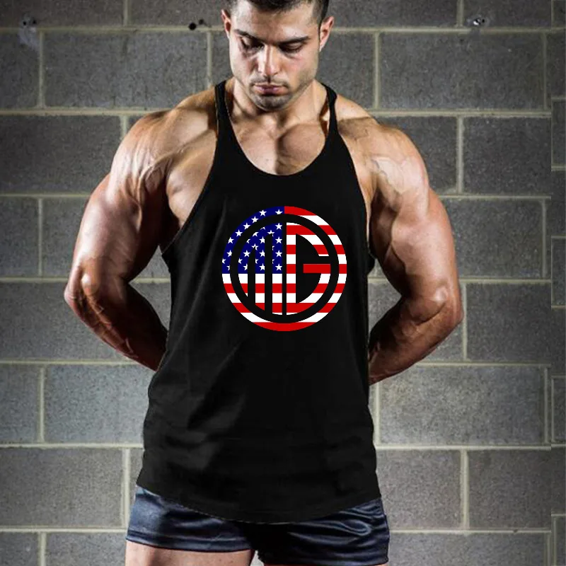 Men's Quick Dry Training Vest Racerback Sleeveless Running Tank Top Breathable Athletic Gym Shirt For Fitness Exercise