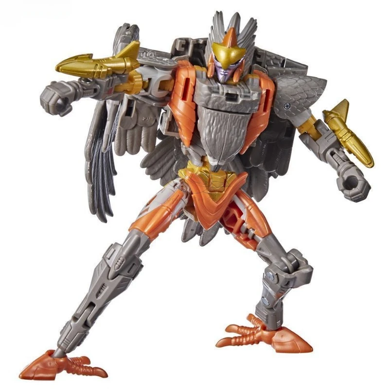 ในสต็อก Takara Tomy Transformers ของเล่น Kingdom WFC-K14 Airazor รุ่นหุ่นยนต์คอลเลกชันตัวเลขการกระทําของเล่นของขวัญงานอดิเรก