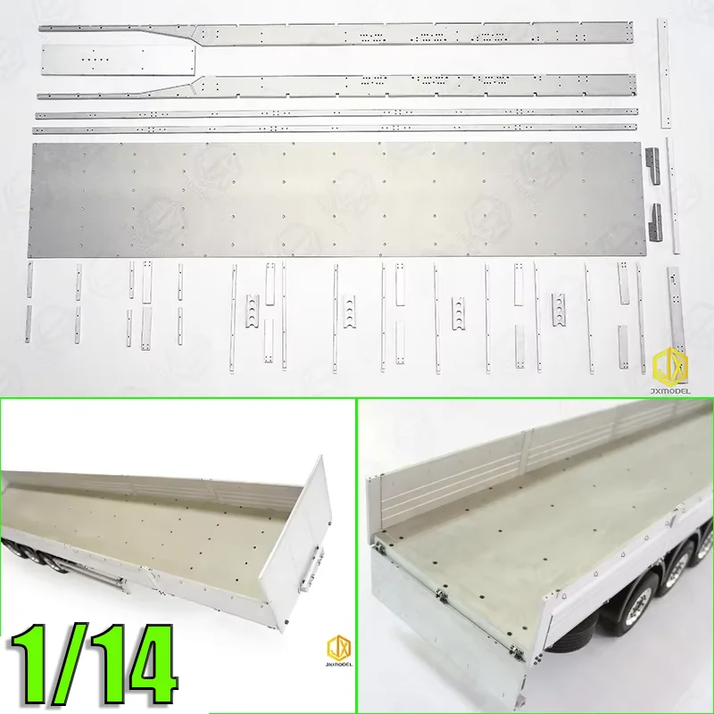 1/14 Simulation Model JXMODEL Metal Half Hanging Fence Board KIT for Tamiya RC Truck SCANIA 770S R620 Car