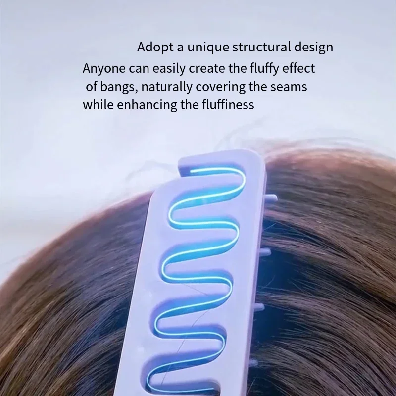 Male Female Curly Hair Styling Tool Set Fluffy Texture Comb & Hair Root Fluffy Clip Natural Curling Traceless Barber Accessories view 4