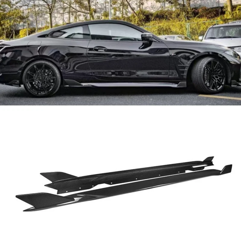 

Для BMW G22 G23 2-дверные модели 2021+ в стиле SQ: 100% сухие карбоновые боковые пороги