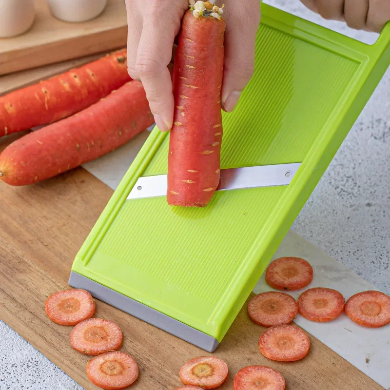1Pc Multi-Purpose Home Kitchen Tool Manual Vegetable Slicer Stainless Steel Portable Kitchen Shredder Potato Cabbage Cutter
