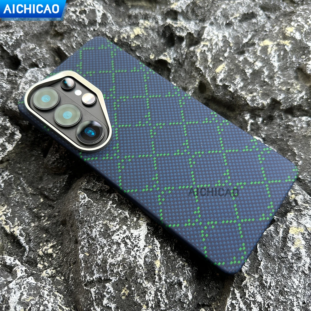 Luxury Real Carbon Fiber Phone Case for Samsung S26Ultra Ultra Thin Anti-Fall Aramid Fiber Business Design