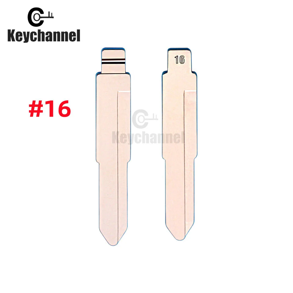 Keychannel 10PCS Universal Car Key Blade #16 KD Flip Key Blank for KEYDIY Xhorse Remote for Mitsubishi Wuling FAW Haima SOUEAST