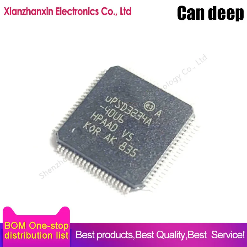 

1pcs/lot UPSD3234A-40U6 UPSD3234A TQFP-80 A programmable chip microcontroller chip system