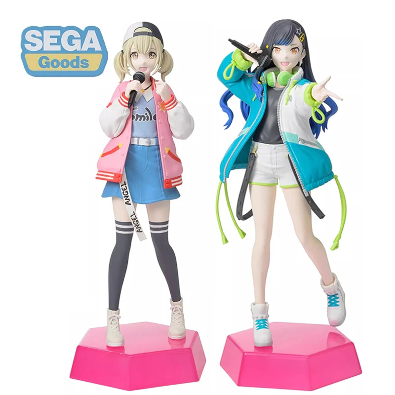 Original SEGA Colorful Stage! feat. Hatsune Miku Desktop Decorate Collections Shiraishi An Azusawa Kohane Kawaii Anime Model Toy