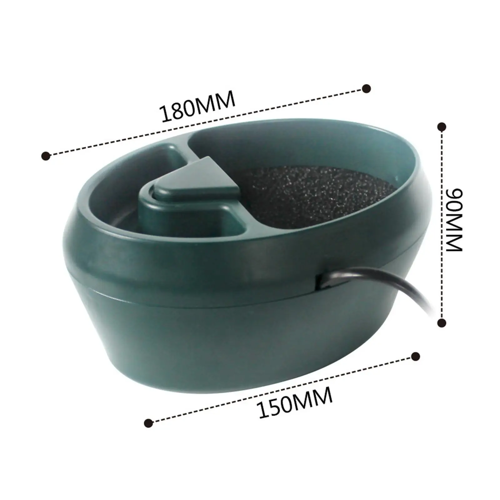 Reptile Waterfall Drinking Fountain Simulated Natural Living Water Dripper Feeder for Lizard