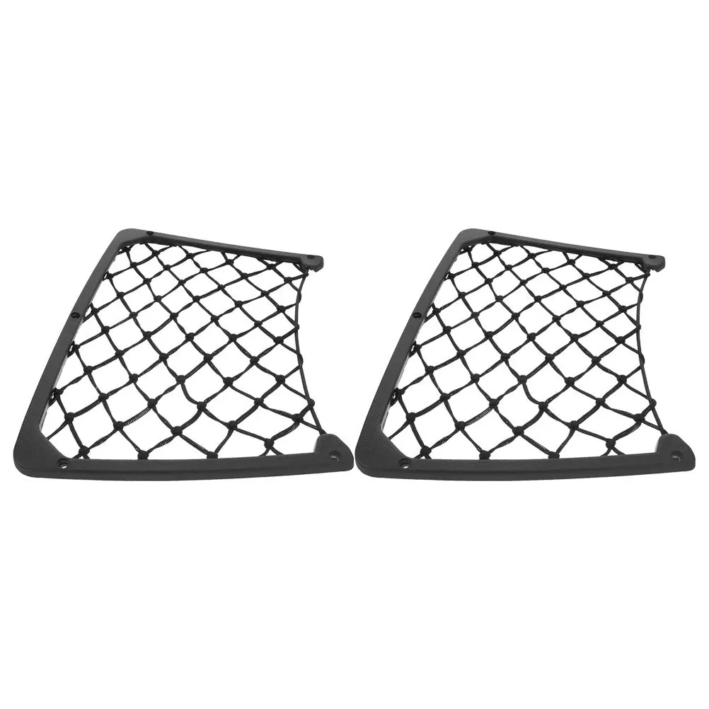 

HONMEET 2Pcs Car Mesh Storage Net Elastic Trunk Organizer for RV Garage Seat Backseat Cargo Holding Pocket