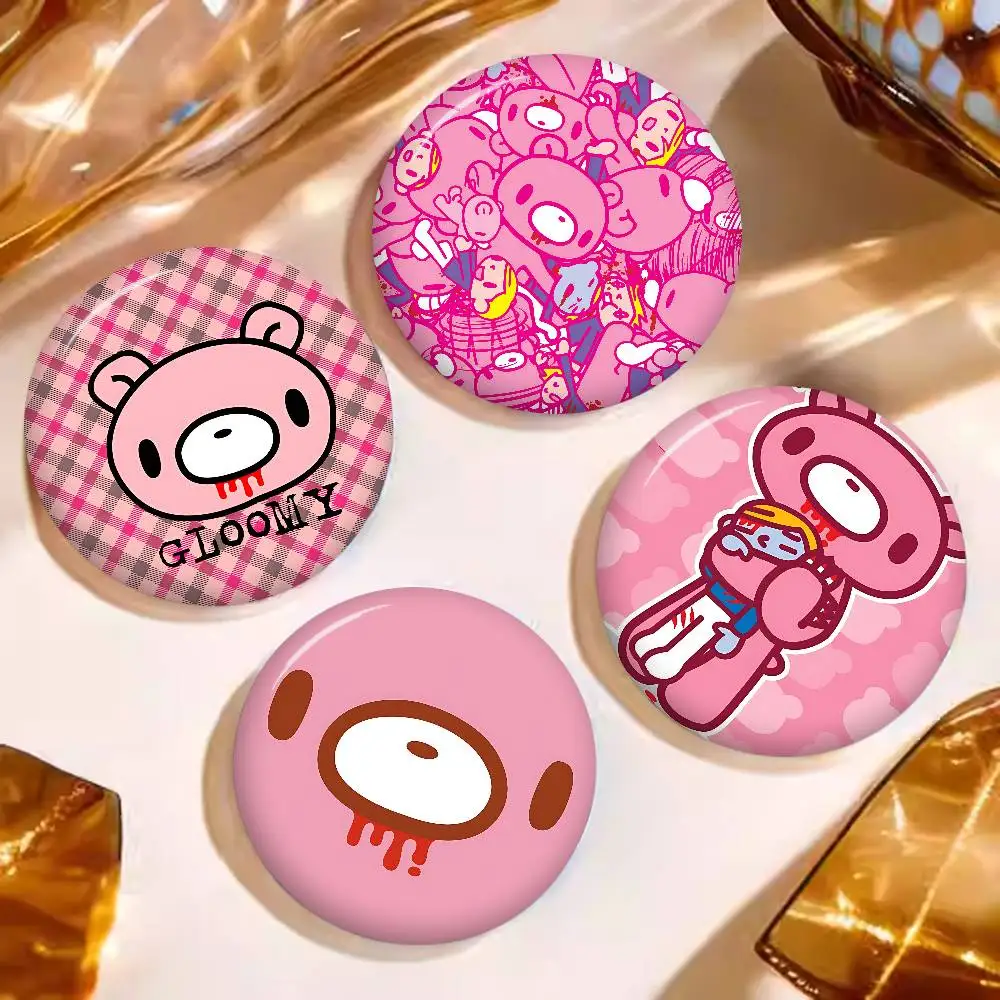 Cartoon G-Gloomy the N-Naughty 58mm Animals Funny Brooches Badge Backpack Clothes Gift Accessory