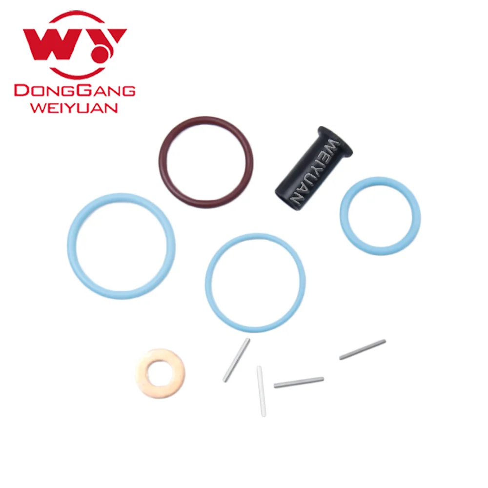 WEIYUAN 6pcs/lot CAT C9.3 Injector 456-3493 Repair Kits, Seal Rings, Orings, Shims, Oil Seals for Caterpillar 336E diesel engine