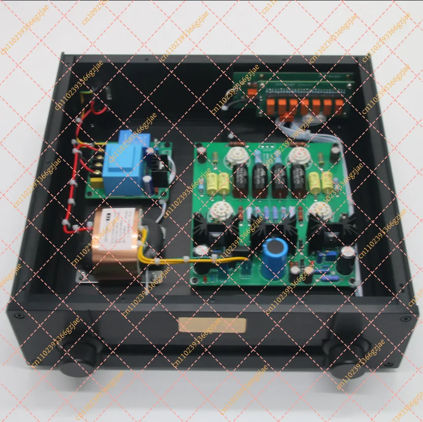 12AU7 ECC82 Tube Stereo Preamplifier Board with Remote Volume Control HiFi Preamp Kit