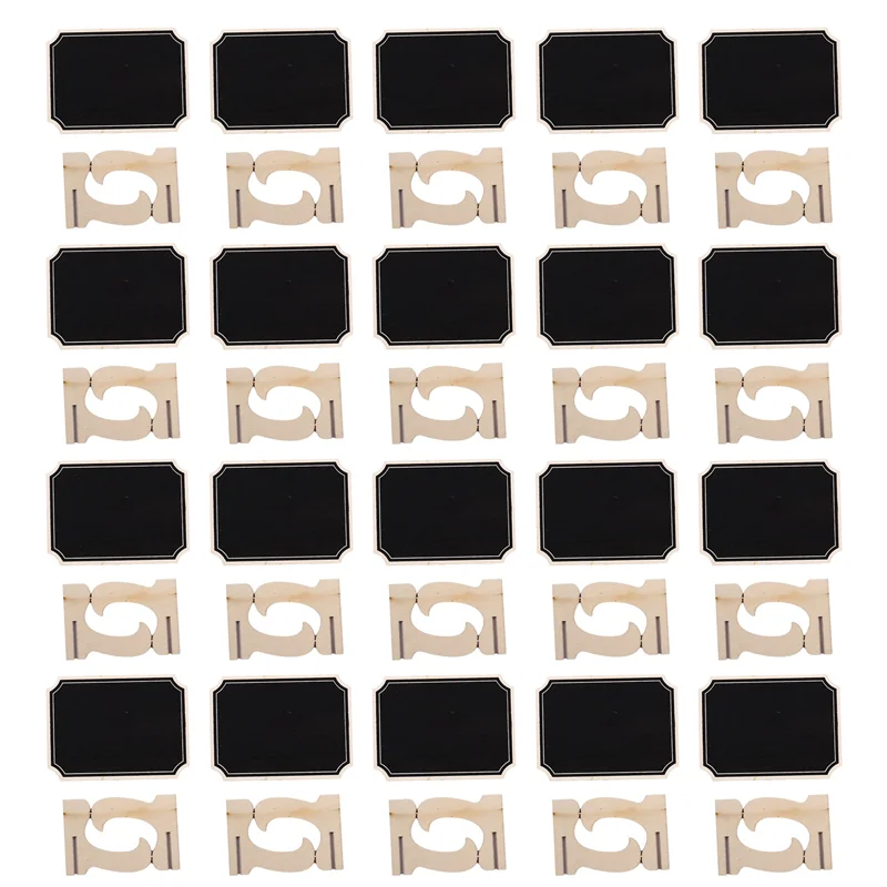 

20-пакет мини-досок с подставкой для мольбертов, карточки с местами, маленькая прямоугольная маленькая деревянная доска для свадьбы, дня рождения, детали